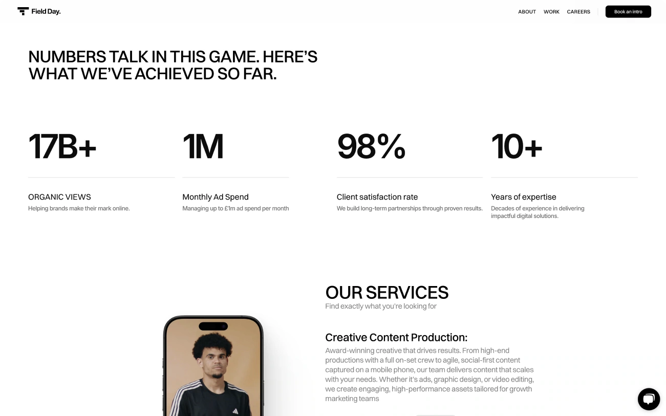 Field Day — Results and services