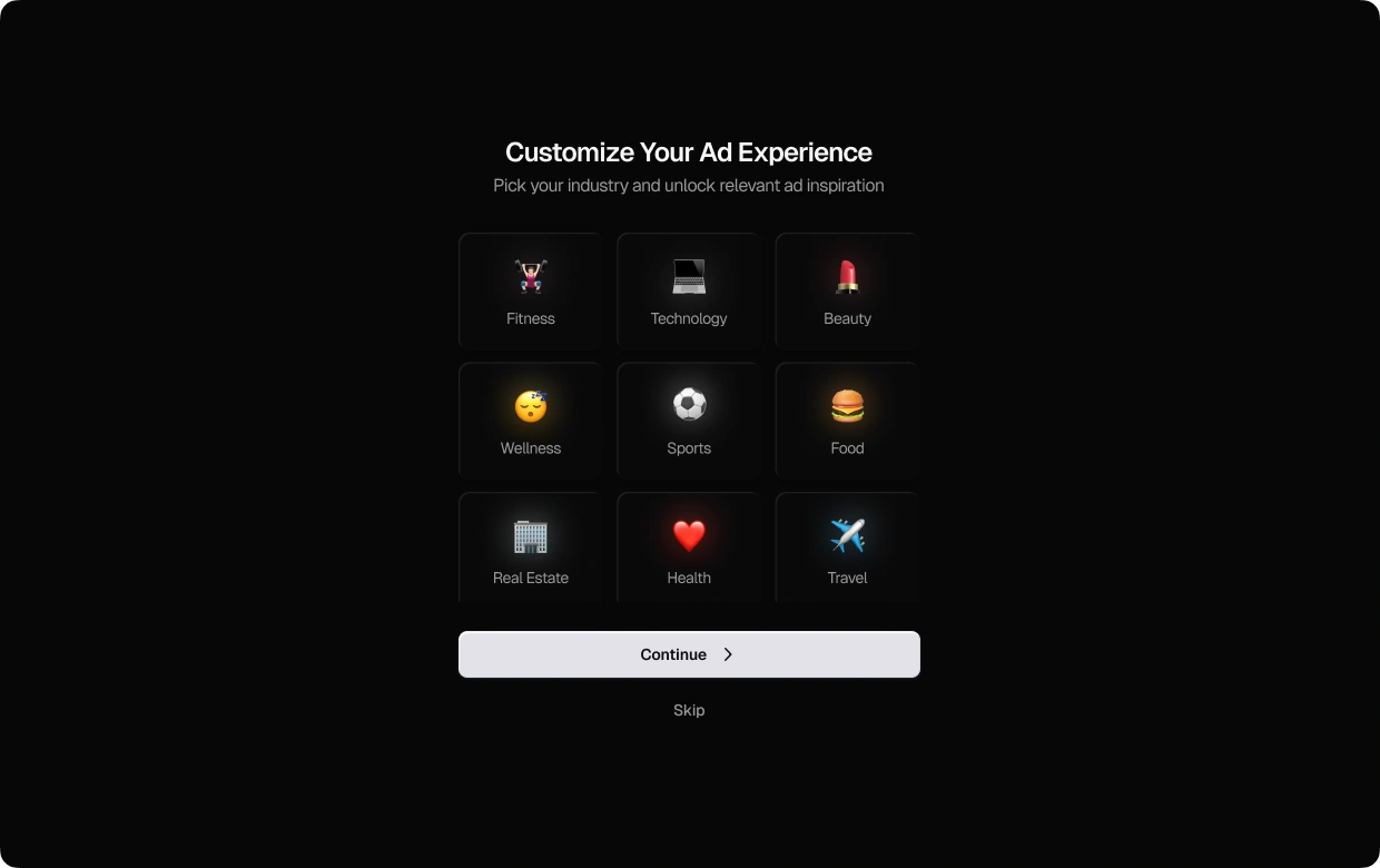 Heystak — Onboarding categories
