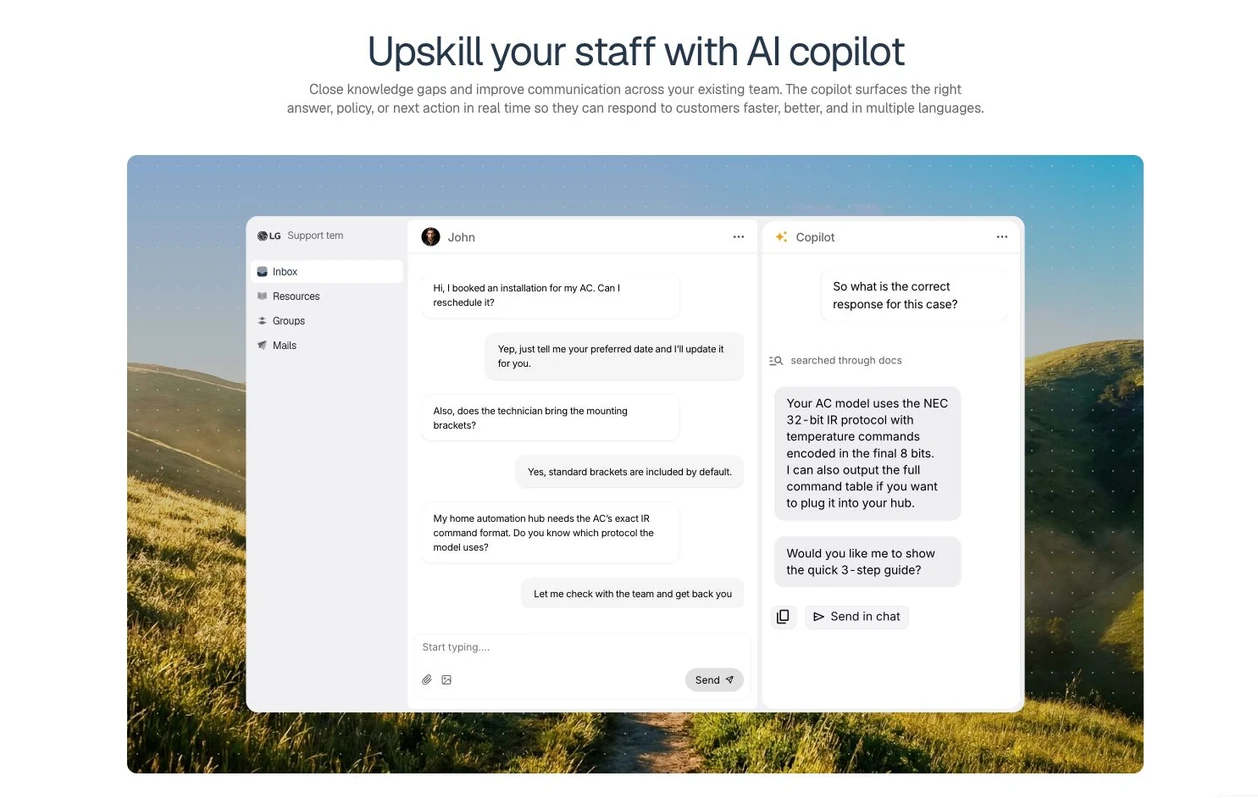 Bujo — AI copilot product interface